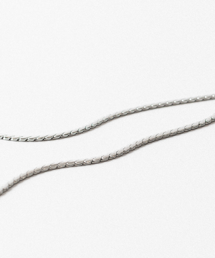 THE OBJECT - ザオブジェクトのNARROW SNAKE NECKLACEのSILVER公式通販サイトsession福岡セレクトショップ