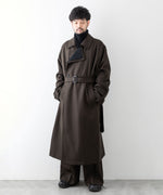 画像をギャラリービューアに読み込む, stein シュタイン 23aw DOUBLE LAPELED DOUBLE BREASTED COAT - MILITARY KHAKI × BLACK sessionセッション福岡セレクトショップ 公式通販サイト 
