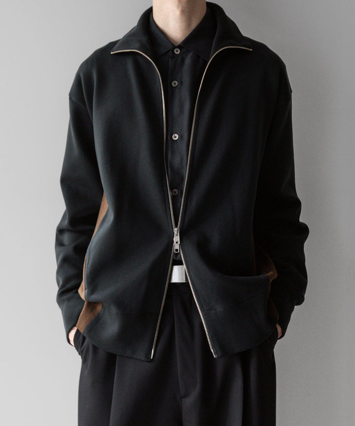【stein】ssstein シュタインのCUPRO BICOLOR ZIP JACKETのCAMEL × CHARCOAL 公式通販サイトsession福岡セレクトショップ