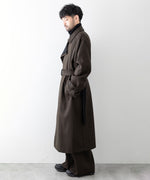 画像をギャラリービューアに読み込む, stein シュタイン 23aw DOUBLE LAPELED DOUBLE BREASTED COAT - MILITARY KHAKI × BLACK sessionセッション福岡セレクトショップ 公式通販サイト 
