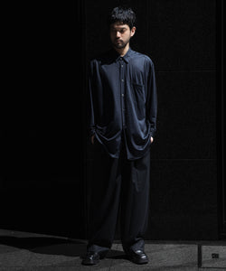 INTÉRIM(インテリム)のEXTRA FINE MERINO WOOL JERSEY L/S REGULAR SHIRT - D.NAVYの公式通販サイトsession福岡セレクトショップ