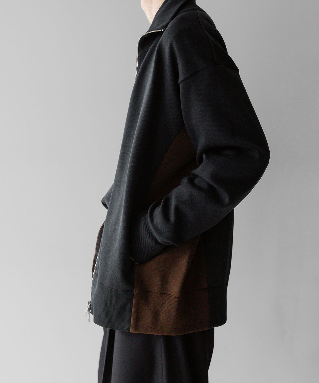 【stein】ssstein シュタインのCUPRO BICOLOR ZIP JACKETのCAMEL × CHARCOAL 公式通販サイトsession福岡セレクトショップ