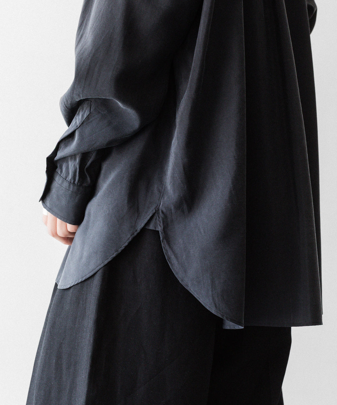 ssstein(シュタイン)のSILK NYLON SKIPPER SHIRT - BLACKの公式通販サイトsession福岡セレクトショップ