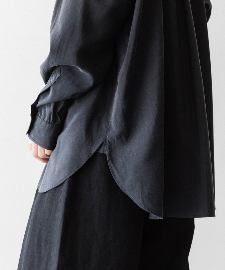 ssstein(シュタイン)のSILK NYLON SKIPPER SHIRT - BLACKの公式通販サイトsession福岡セレクトショップ