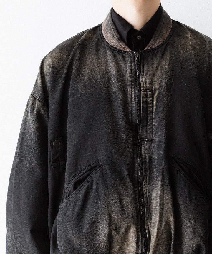 SUBLATIONS-サブレーションズのRUSTY SATIN BALLOON MA-1のBLACK公式通販サイトsession福岡セレクトショップ