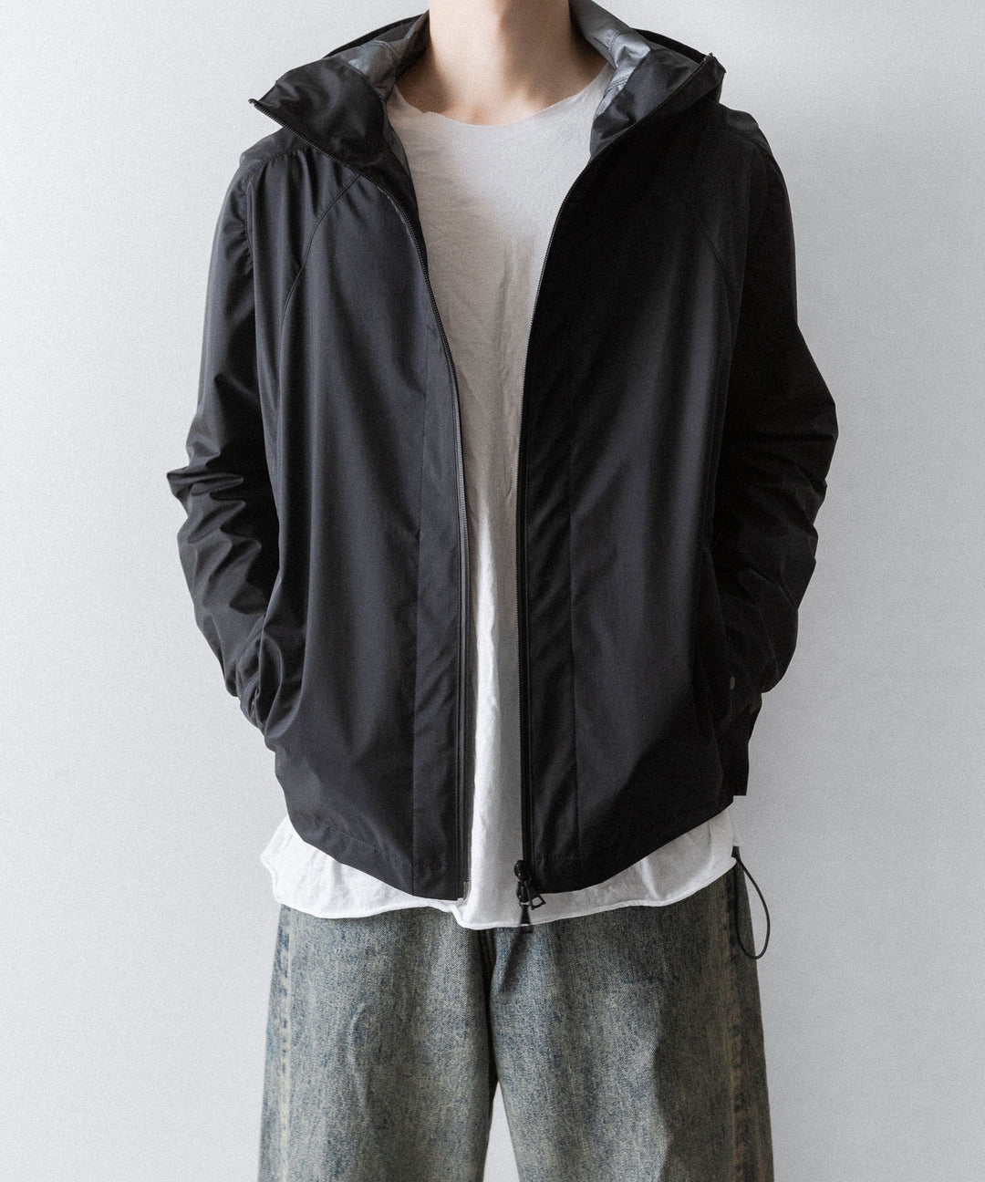 OPPOSE DUALITY-オポーズデュアリティのSHORT PARKA 3L NYLONのBLACK 公式通販サイトsession福岡セレクトショップ