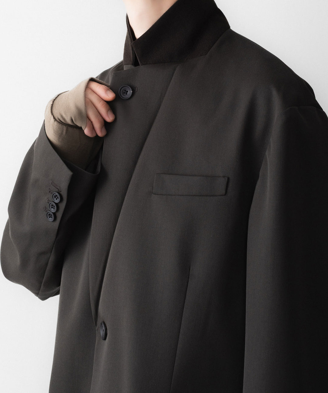 ssstein(シュタイン)のOVERSIZED SINGLE BREASTED JACKET - GREY KHAKIの公式通販サイトsession福岡セレクトショップ
