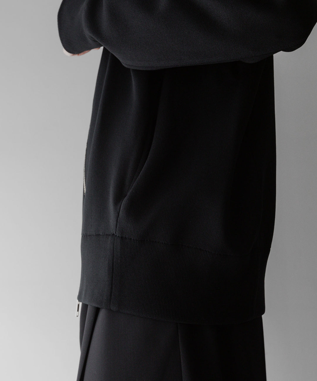 【stein】ssstein シュタインのCUPRO BICOLOR ZIP JACKETのBLACK × BLACK 公式通販サイトsession福岡セレクトショップ