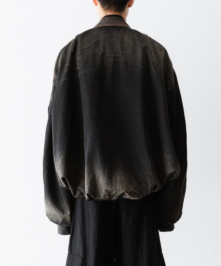 SUBLATIONS-サブレーションズのRUSTY SATIN BALLOON MA-1のBLACK公式通販サイトsession福岡セレクトショップ