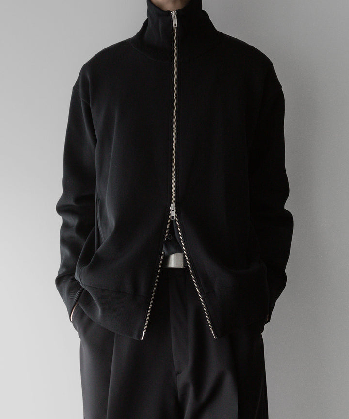 【stein】ssstein シュタインのCUPRO BICOLOR ZIP JACKETのBLACK × BLACK 公式通販サイトsession福岡セレクトショップ