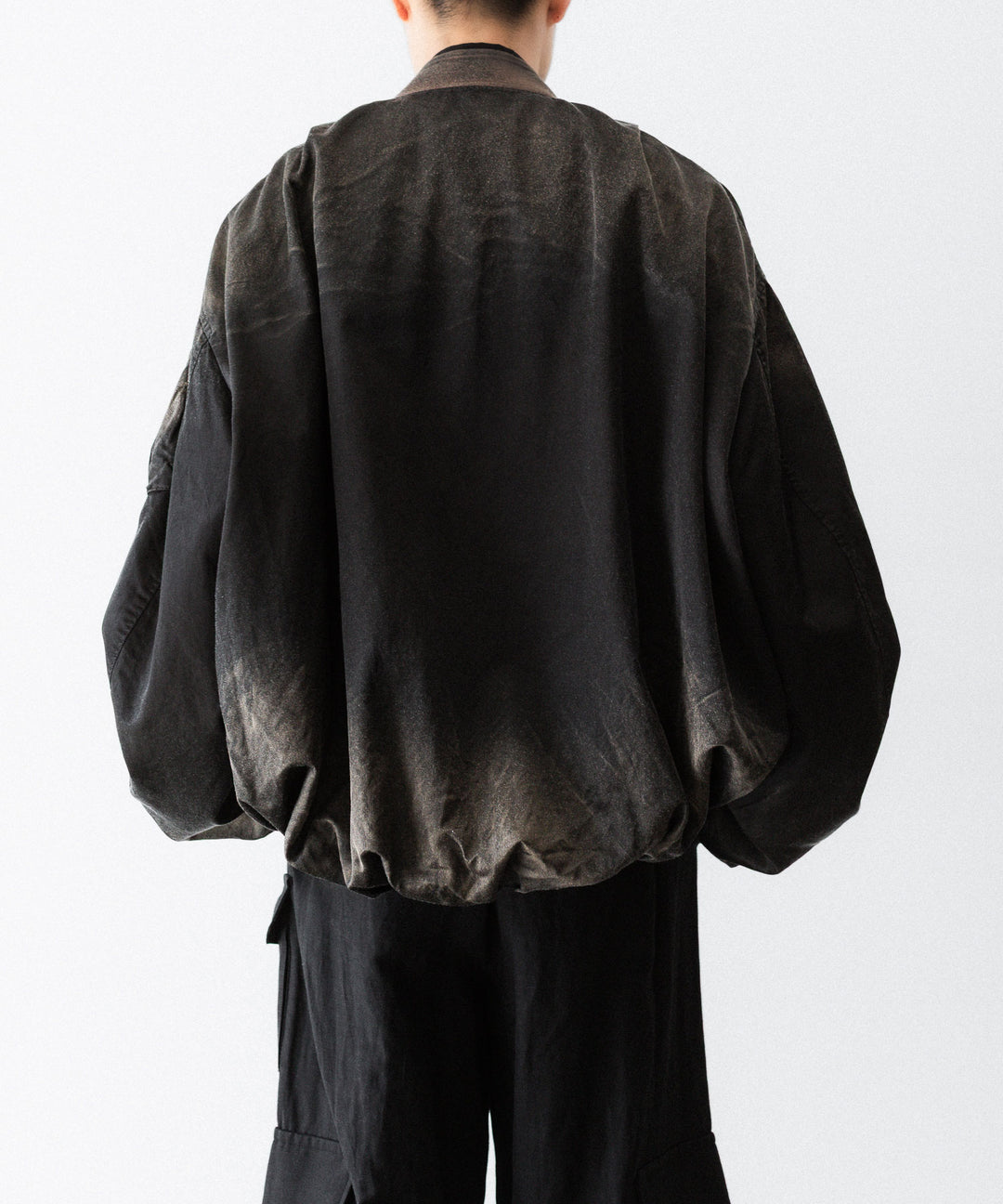 SUBLATIONS-サブレーションズのRUSTY SATIN BALLOON MA-1のBLACK公式通販サイトsession福岡セレクトショップ
