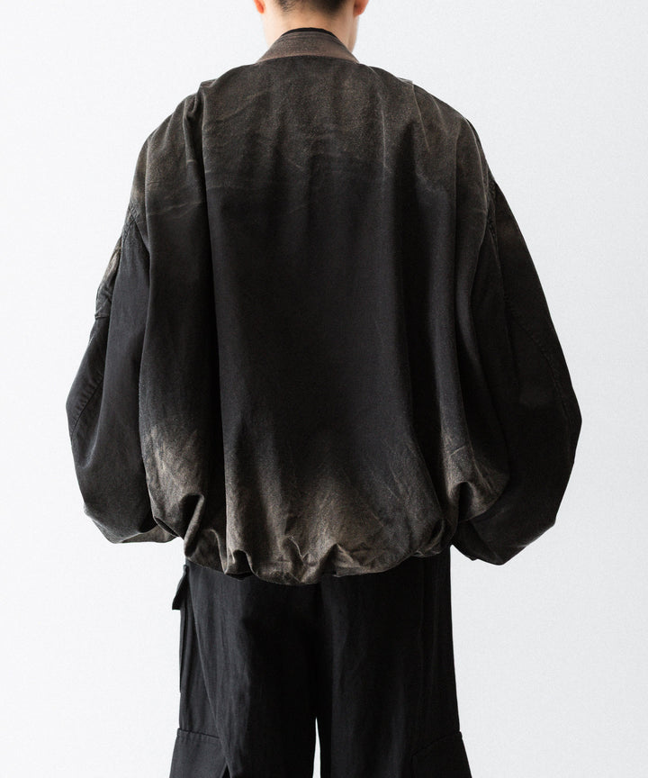 SUBLATIONS-サブレーションズのRUSTY SATIN BALLOON MA-1のBLACK公式通販サイトsession福岡セレクトショップ