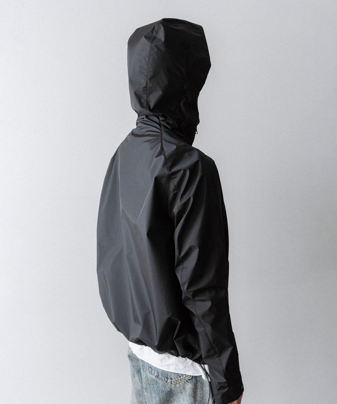 【OPPOSE DUALITY】SHORT PARKA 3L NYLON - BLACK