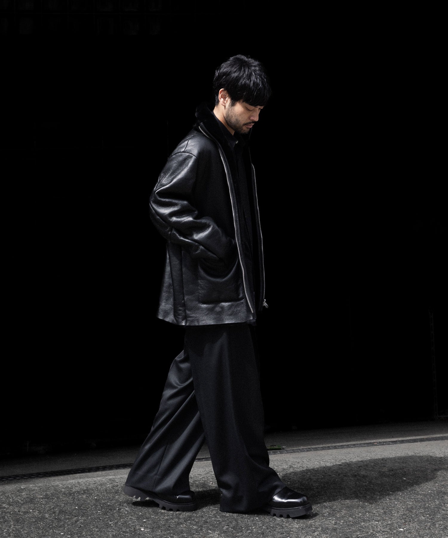 ssstein / シュタイン】EXTRA WIDE TROUSERS (2/90 WOOL GABARDINE