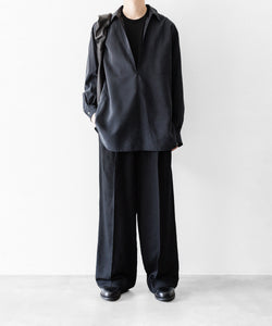 ssstein / シュタイン】SILK NYLON SKIPPER SHIRT - BLACK | 公式通販