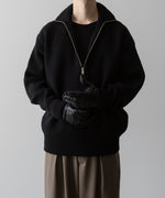 画像をギャラリービューアに読み込む, ssstein(シュタイン)の24AWコレクション OVERSIZED DRIVERS KNIT HALF ZIP PULLOVER - BLACK 公式通販サイトsession福岡セレクトショップ
