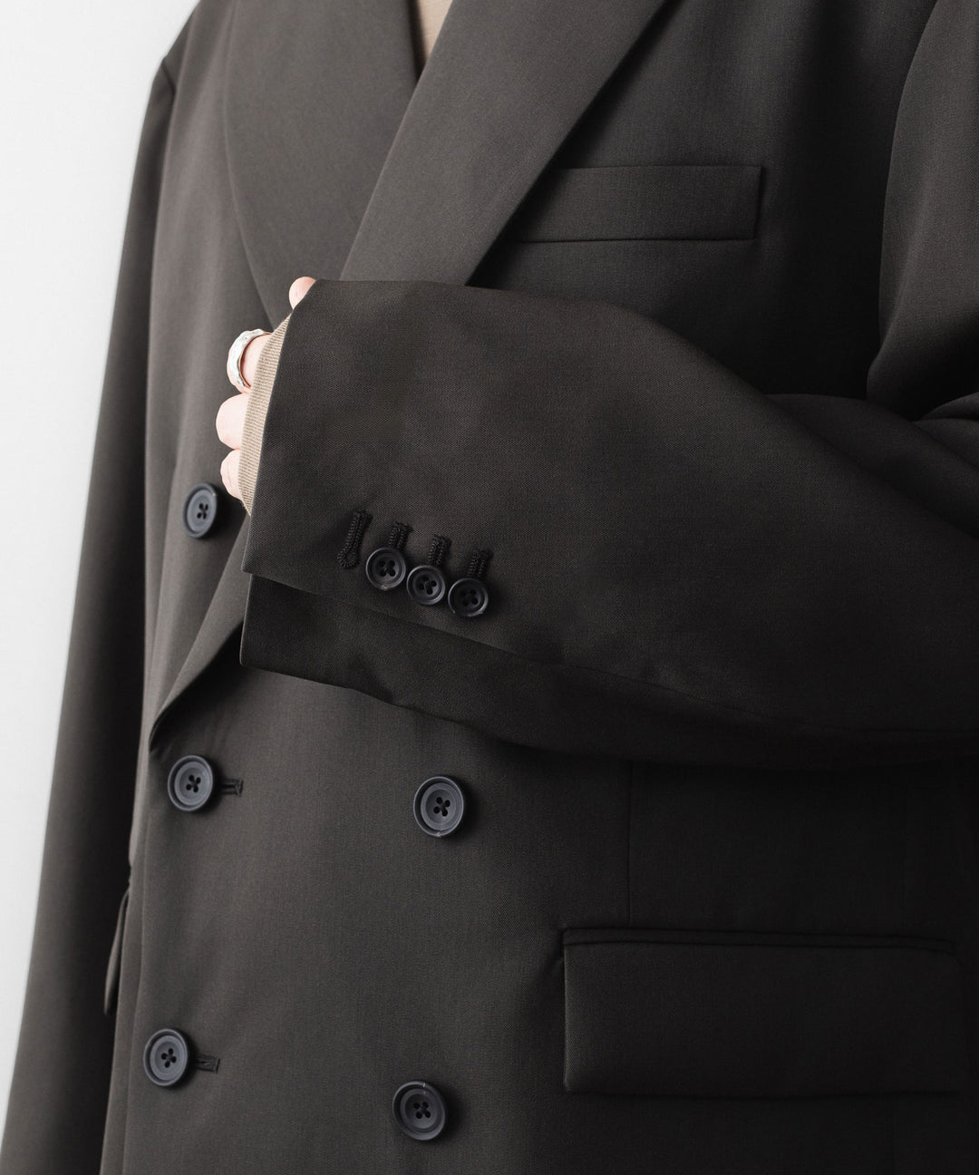 ssstein(シュタイン)のOVERSIZED DOUBLE BREASTED JACKET - GREY KHAKIの公式通販サイトsession福岡セレクトショップ
