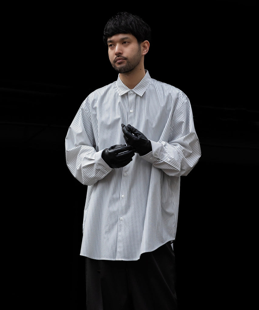 KANEMASA PHIL.】46G ATOMOSPHERE STRIPE SHIRT - WHITE×NAVY | 公式