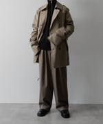 画像をギャラリービューアに読み込む, ssstein(シュタイン)の24AWコレクション LAYERED SHORT TRENCH COAT - BEIGE 公式通販サイトsession福岡セレクトショップ
