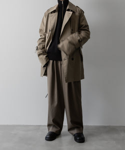 ssstein(シュタイン)の24AWコレクション LAYERED SHORT TRENCH COAT - BEIGE 公式通販サイトsession福岡セレクトショップ