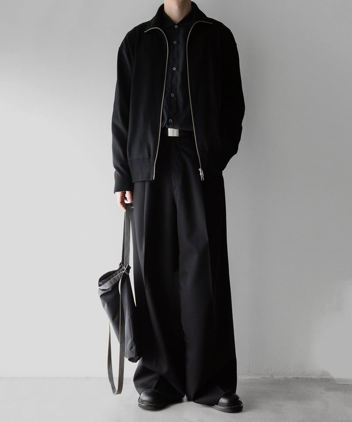 【stein】ssstein シュタインのCUPRO BICOLOR ZIP JACKETのBLACK × BLACK 公式通販サイトsession福岡セレクトショップ