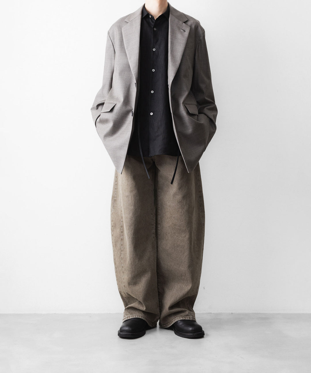 ssstein(シュタイン)の DEFORMATION WIDE COLOR DENIM PANTS - KHAKIの公式通販サイトsession福岡セレクトショップ