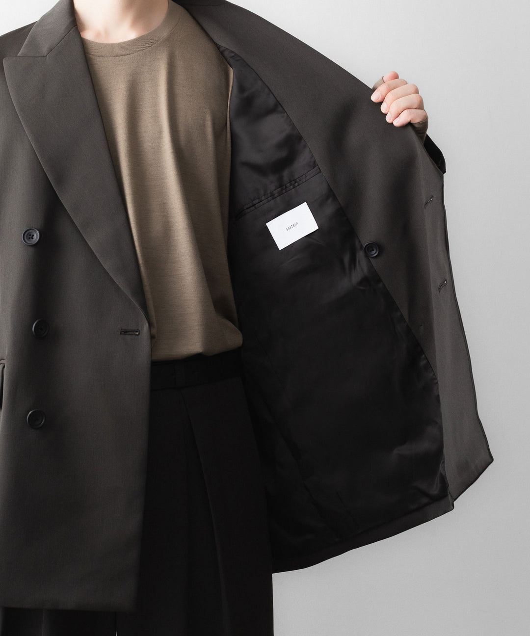 ssstein(シュタイン)のOVERSIZED DOUBLE BREASTED JACKET - GREY KHAKIの公式通販サイトsession福岡セレクトショップ