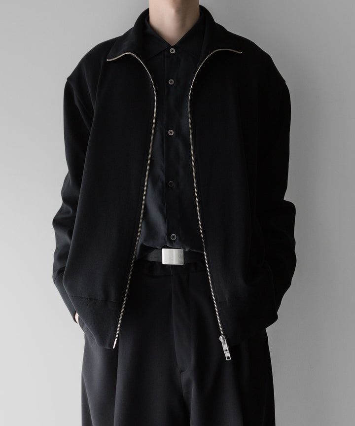 【stein】ssstein シュタインのCUPRO BICOLOR ZIP JACKETのBLACK × BLACK 公式通販サイトsession福岡セレクトショップ