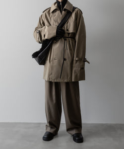 ssstein(シュタイン)の24AWコレクション LAYERED SHORT TRENCH COAT - BEIGE 公式通販サイトsession福岡セレクトショップ