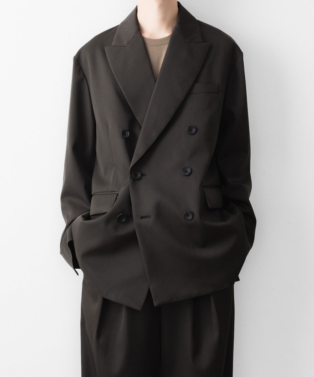 ssstein(シュタイン)のOVERSIZED DOUBLE BREASTED JACKET - GREY KHAKIの公式通販サイトsession福岡セレクトショップ