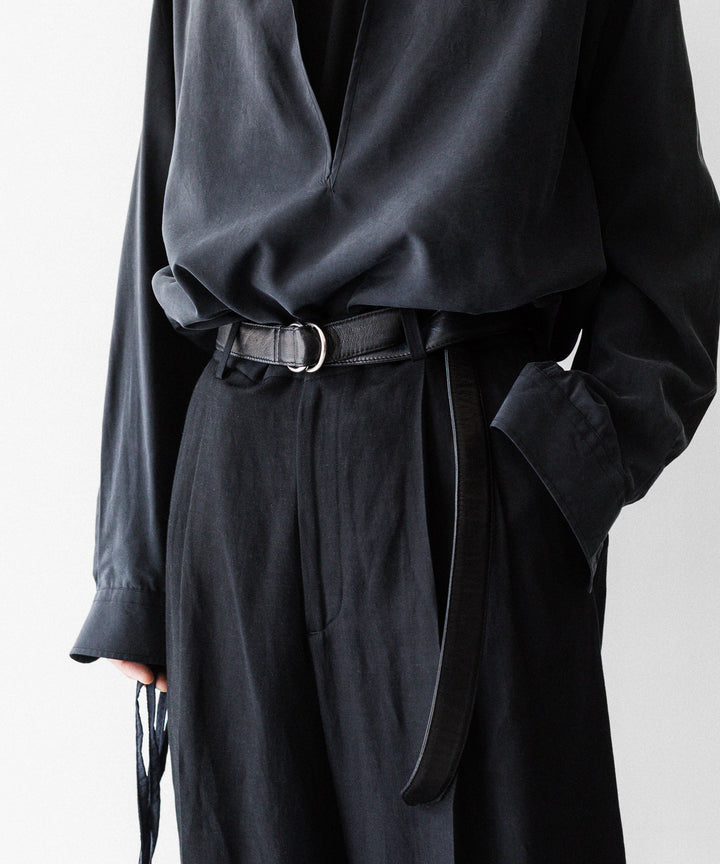 VEIN ヴェインのGOAT LEATHER RING BELT - BLACKの公式通販サイトsession福岡セレクトショップ