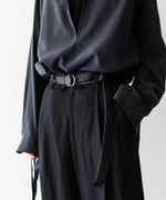 画像をギャラリービューアに読み込む, VEIN ヴェインのGOAT LEATHER RING BELT - BLACKの公式通販サイトsession福岡セレクトショップ
