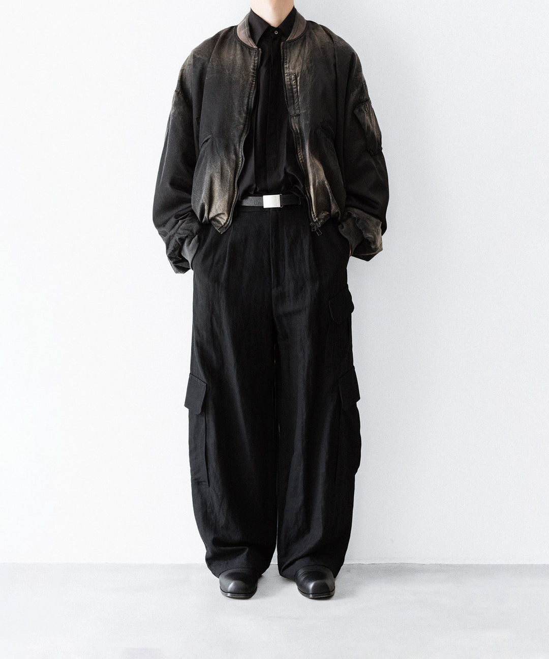 SUBLATIONS-サブレーションズのRUSTY SATIN BALLOON MA-1のBLACK公式通販サイトsession福岡セレクトショップ