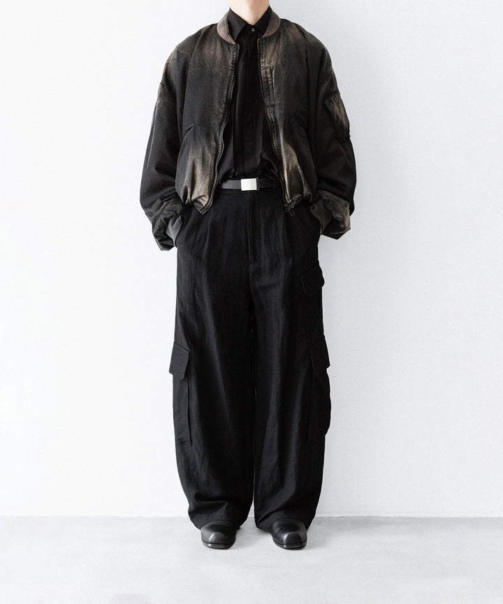 SUBLATIONS-サブレーションズのRUSTY SATIN BALLOON MA-1のBLACK公式通販サイトsession福岡セレクトショップ