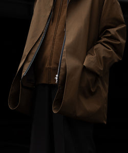 stein(シュタイン)の24SSコレクションCOTTON TWILL LAYERED JACKETの CAMEL