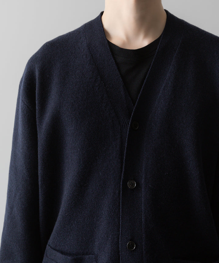 ssstein(シュタイン)の24AWコレクション EXTRA FINE WOOL KNIT CARDIGAN - DARK NAVY 公式通販サイトsession福岡セレクトショップ