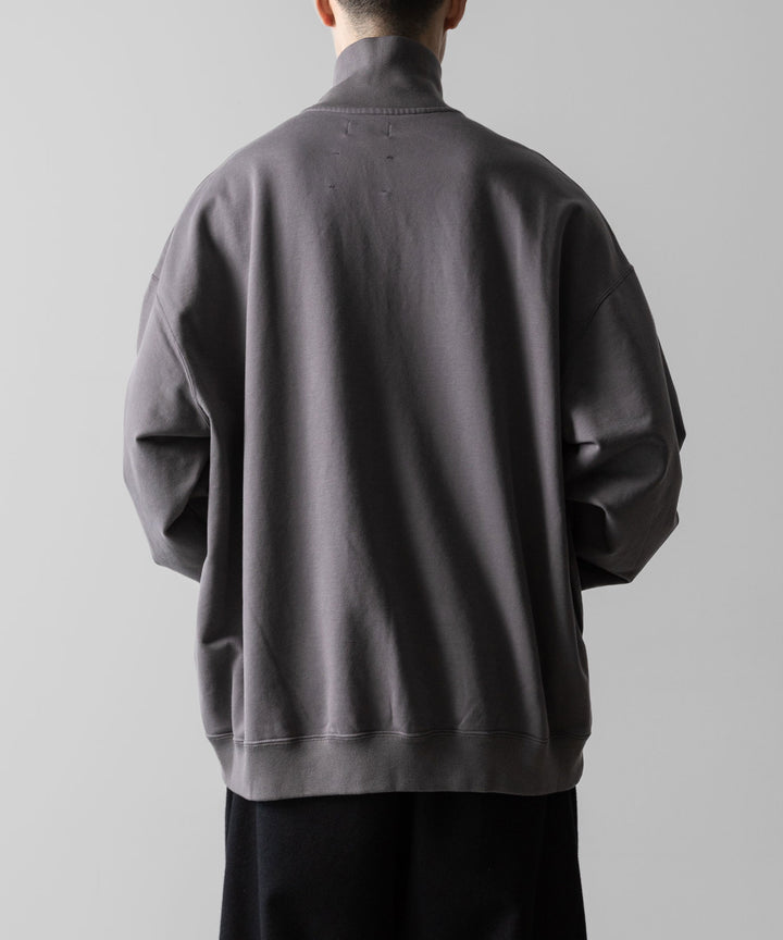 KANEMASA PHIL. カネマサフィルの36G SUPER FINE GAUGE HALF ZIP PULLOVER - CHARCOALの公式通販サイトsession福岡セレクトショップ