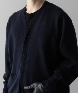 ssstein(シュタイン)の24AWコレクション EXTRA FINE WOOL KNIT CARDIGAN - DARK NAVY 公式通販サイトsession福岡セレクトショップ