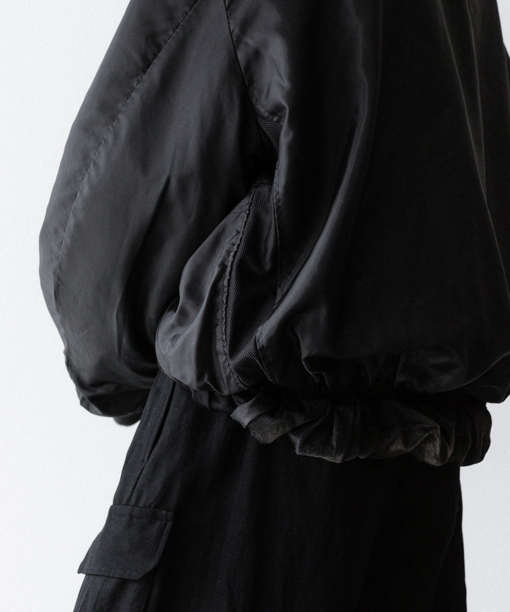 SUBLATIONS-サブレーションズのRUSTY SATIN BALLOON MA-1のBLACK公式通販サイトsession福岡セレクトショップ
