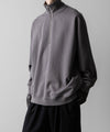 【KANEMASA PHIL.】36G SUPER FINE GAUGE HALF ZIP PULLOVER - CHARCOAL