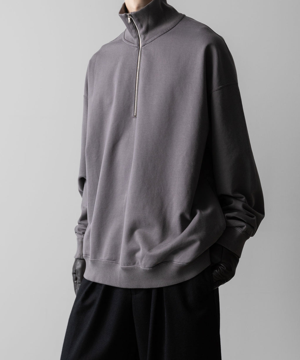 KANEMASA PHIL. カネマサフィルの36G SUPER FINE GAUGE HALF ZIP PULLOVER - CHARCOALの公式通販サイトsession福岡セレクトショップ