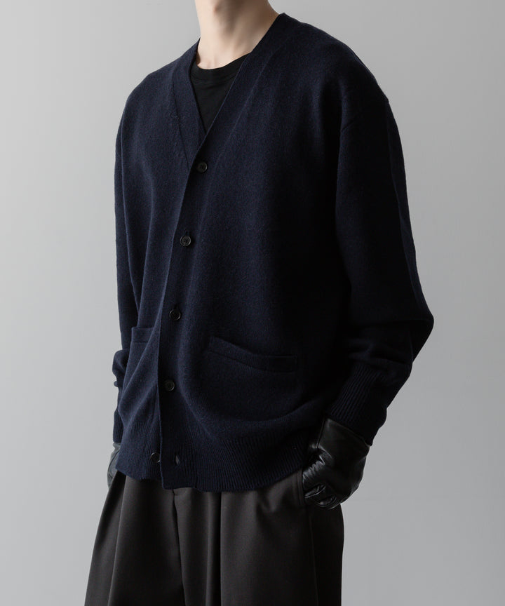 ssstein(シュタイン)の24AWコレクション EXTRA FINE WOOL KNIT CARDIGAN - DARK NAVY 公式通販サイトsession福岡セレクトショップ