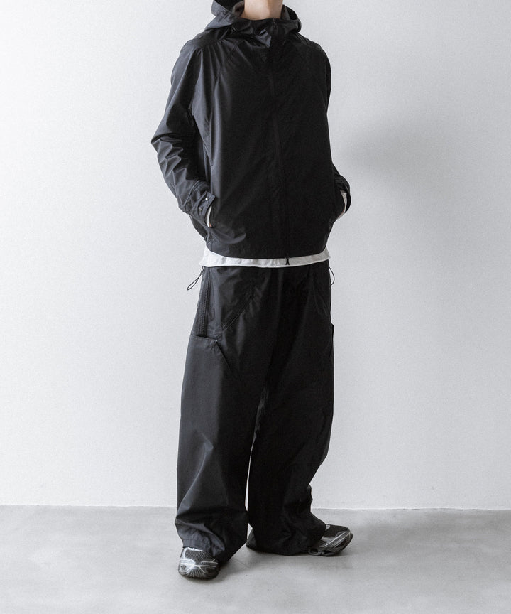 【OPPOSE DUALITY】SHORT PARKA 3L NYLON - BLACK