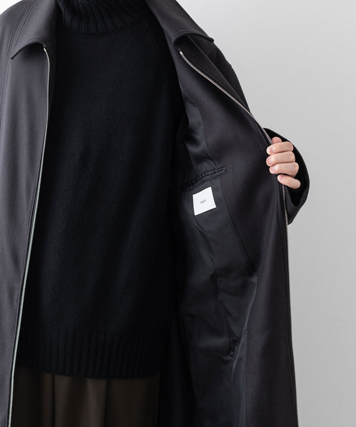stein シュタイン 23AW OVERSIZED MAXI-LENGTH ZIP COAT - DARK CHARCOAL sessionセッション福岡セレクトショップ 公式通販サイト