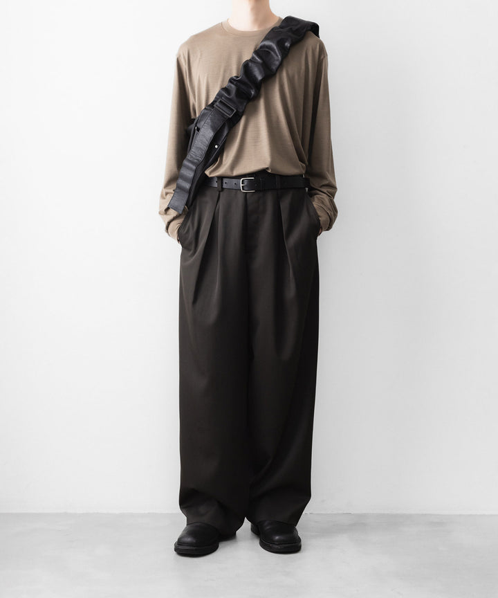 ssstein(シュタイン)のEASY WIDE TROUSERS - GREY KHAKIの公式通販サイトsession福岡セレクトショップ