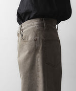 画像をギャラリービューアに読み込む, ssstein(シュタイン)の DEFORMATION WIDE COLOR DENIM PANTS - KHAKIの公式通販サイトsession福岡セレクトショップ
