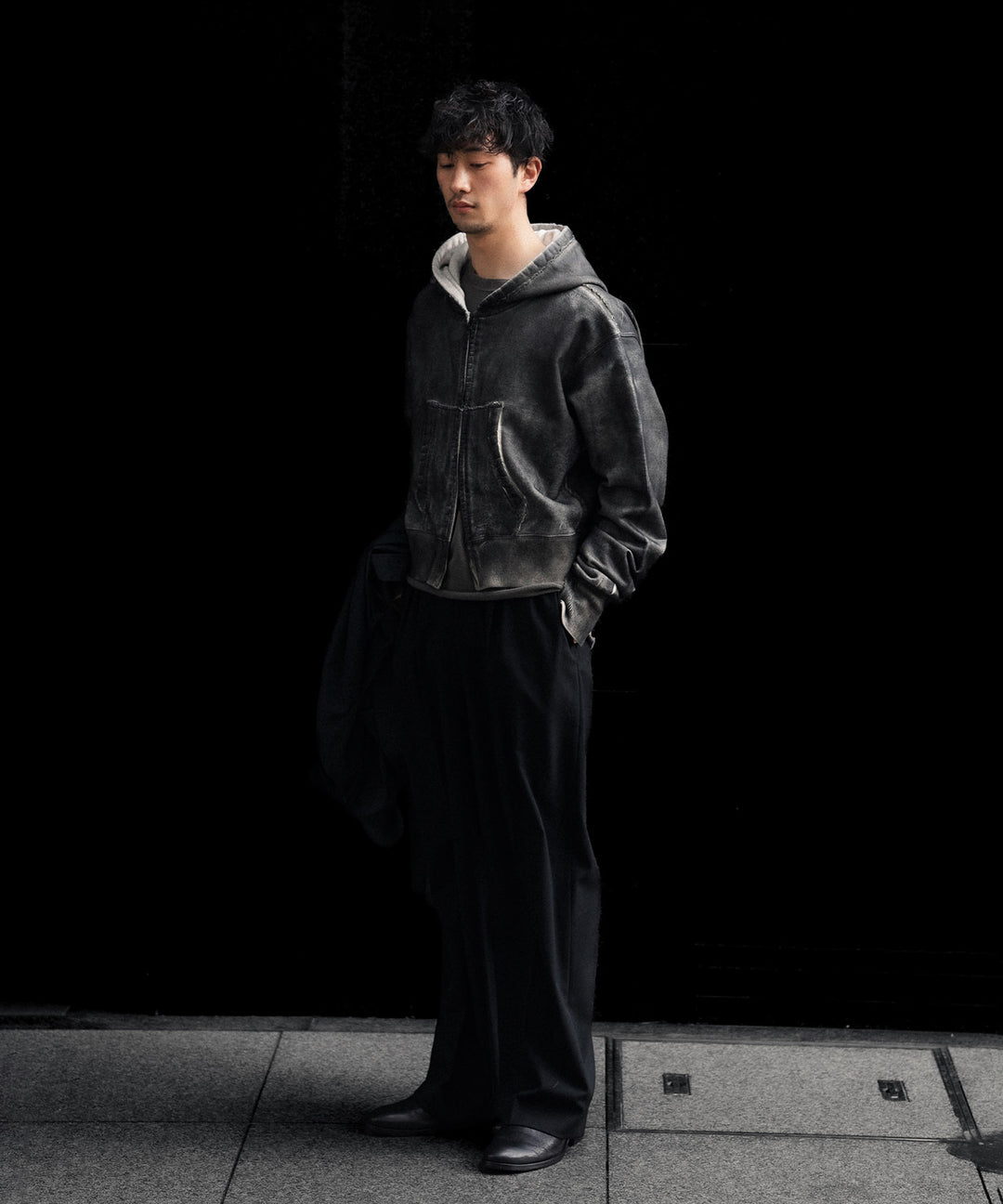 SUBLATIONS サブレーションズのCRACKING COATED PARKAのWHITE BASE 公式通販サイトsession福岡セレクトショップ