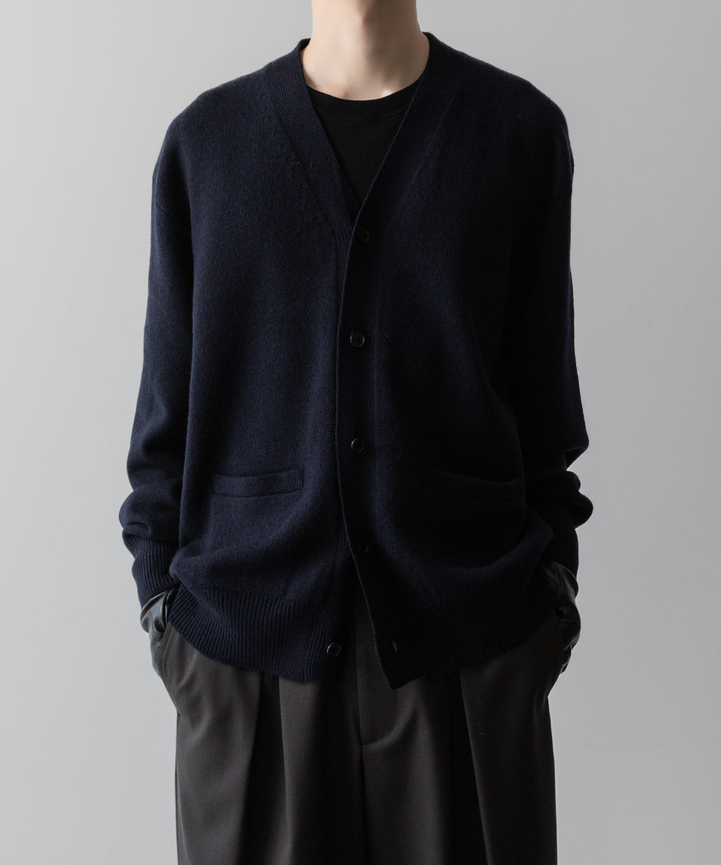 ssstein(シュタイン)の24AWコレクション EXTRA FINE WOOL KNIT CARDIGAN - DARK NAVY 公式通販サイトsession福岡セレクトショップ