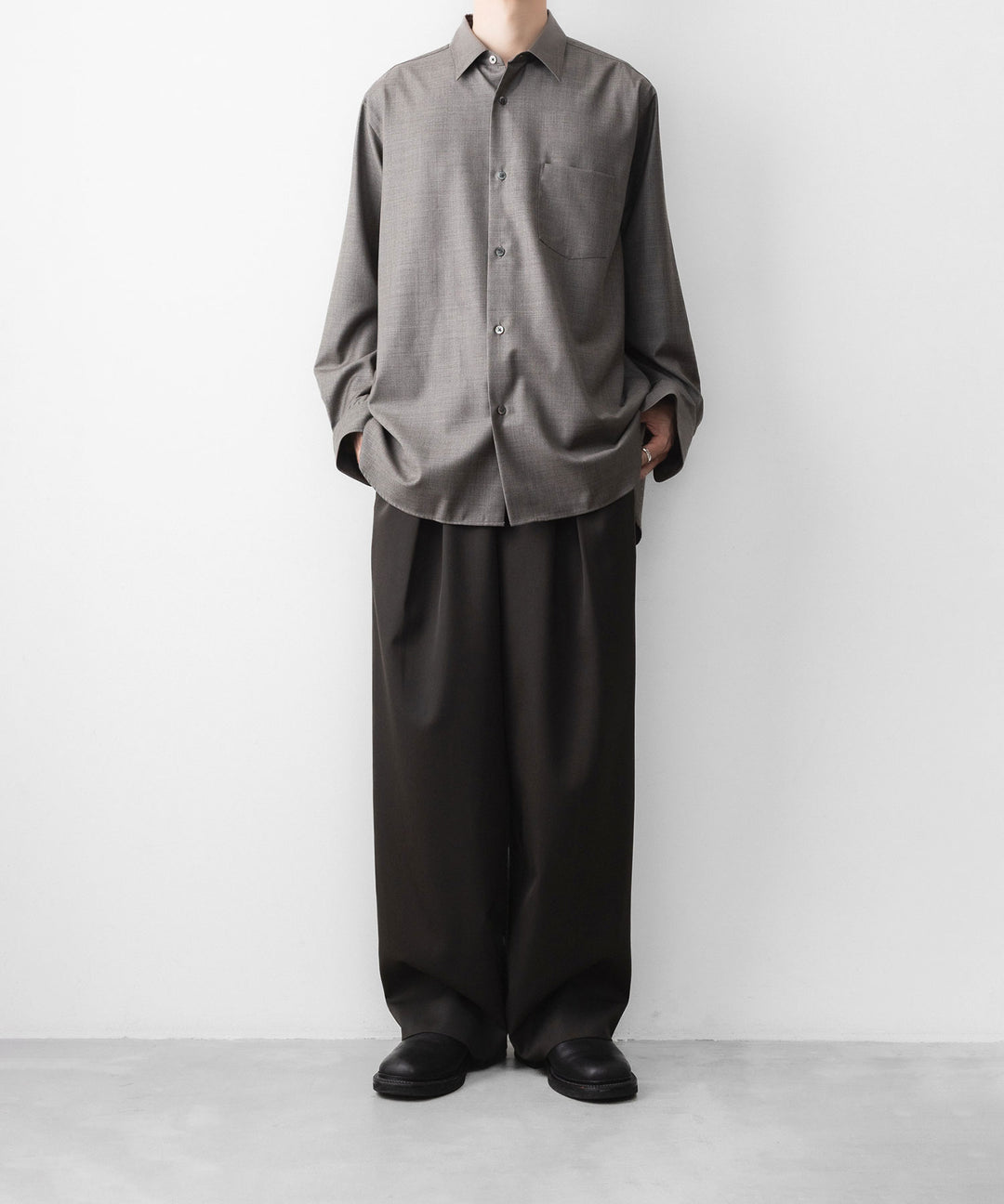 ssstein(シュタイン)のEASY WIDE TROUSERS - GREY KHAKIの公式通販サイトsession福岡セレクトショップ