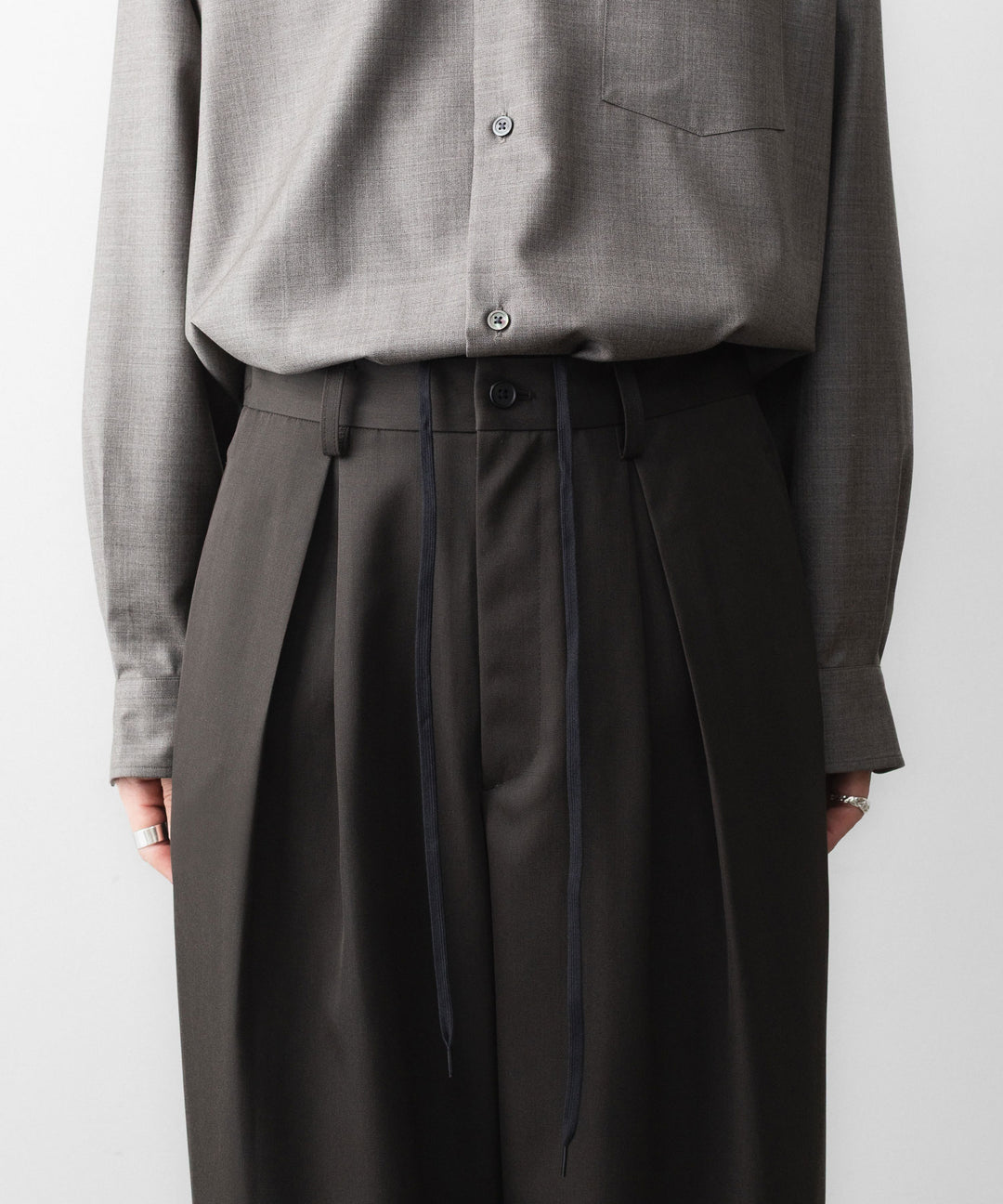 ssstein(シュタイン)のEASY WIDE TROUSERS - GREY KHAKIの公式通販サイトsession福岡セレクトショップ
